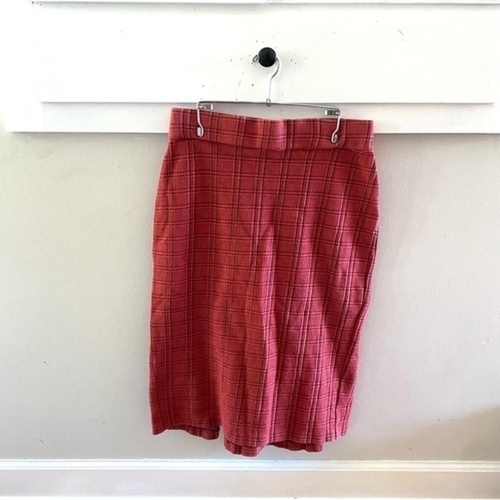 Diane von Furstenberg DVF Vintage Pleated Skirt Red Size 8